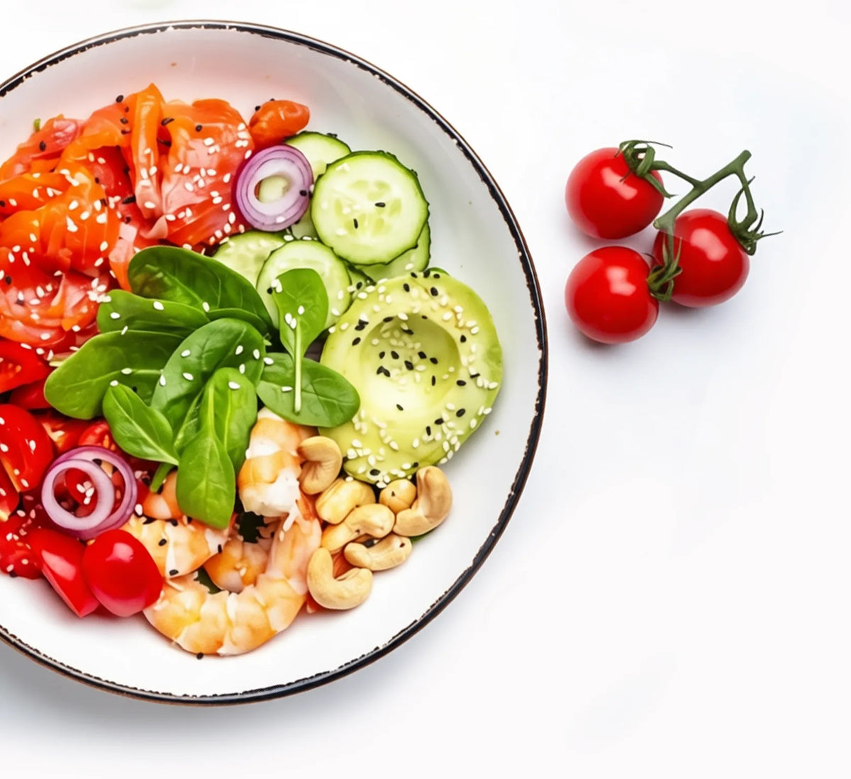 Протеинов боул с морски дарове и кашу с трюфел