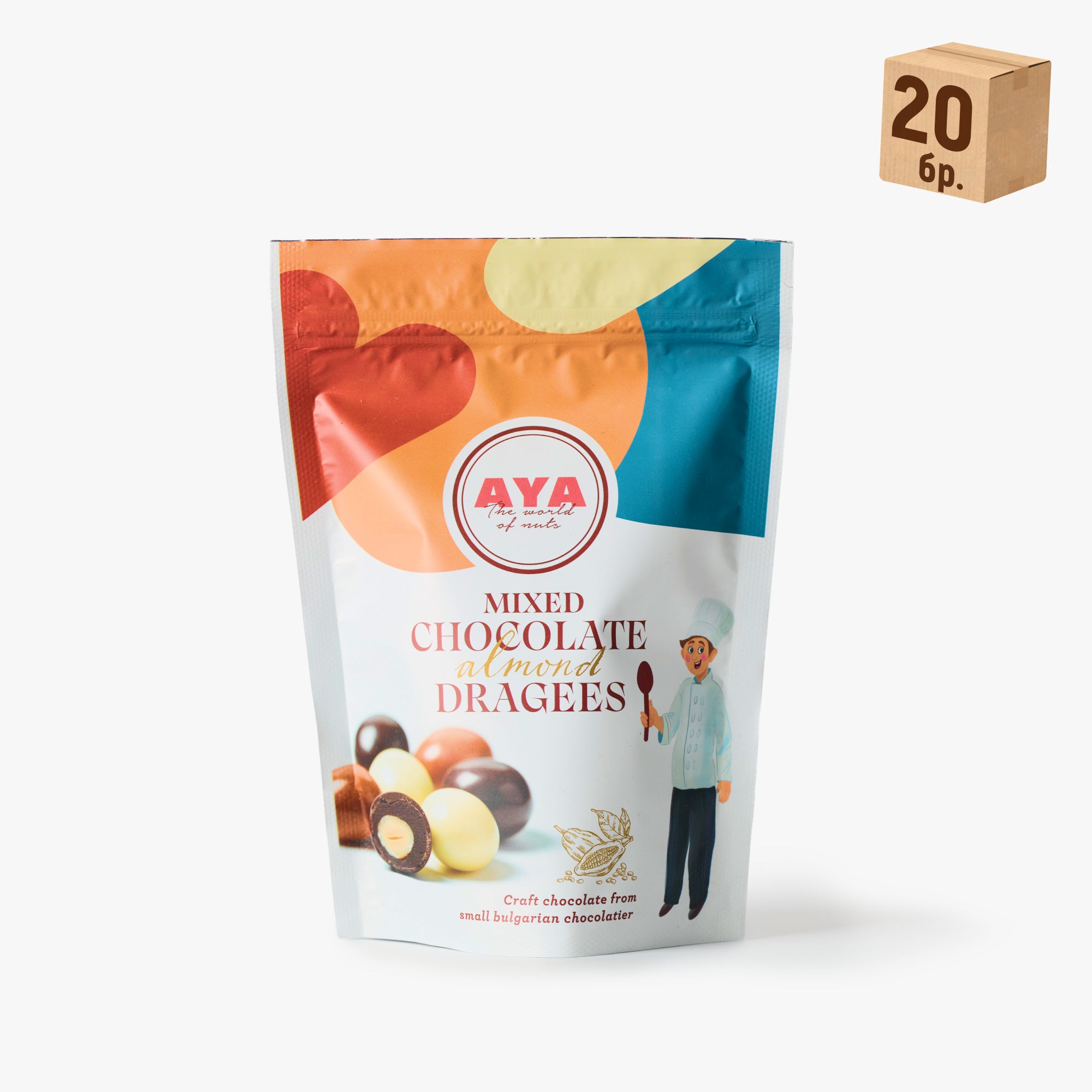 Шоко бадем 90 г - кашон (20 бр.)